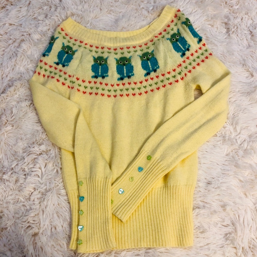 LUX Owl Sweater - Urban Outfitters